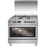 Cuisine SVAN SVK9561FX Inox But/Nat 90cm 5 feux. Four à gaz