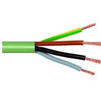 Câble électrique vert souple 4 x 1,5. longueur 100 métres